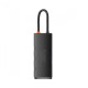 USB-хаб Baseus Lite Series 5-портовий Type-C HUB док-станція (Type-C до HDMI + USB 3.0×3 + PD) чорний