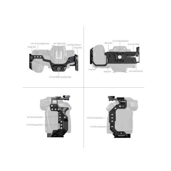 Клітка для камери SmallRig "HawkLock" Quick Release Cage для Canon EOS R6 Mark III / R6 Mark II