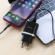 Сетевое зарядное устройство с кабелем HOCO C12Q Smart QC3.0 charger set (Micro) 18W Black