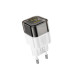 Сетевое зарядное устройство HOCO C125A Transparent tribute single-port PD20W charger Transparent Black