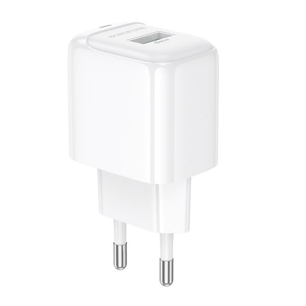 Сетевое зарядное устройство BOROFONE BAS42A Potential single-port QC3.0 charger (EU) White