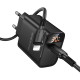 Сетевое зарядное устройство с кабелем BOROFONE BA97A Ilustre single-port PD30W charger with digital display set (C to iP) (EU) Black