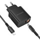 Сетевое зарядное устройство с кабелем BOROFONE BA97A Ilustre single-port PD30W charger with digital display set (C to iP) (EU) Black
