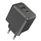 Сетевое зарядное устройство HOCO CS14A Ocean PD20W+QC3.0 charger Black