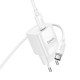 Сетевое зарядное устройство с кабелем HOCO C146A Charm single port PD20W charger set (C to C) (EU) White