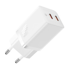 Сетевое зарядное устройство Baseus GaN5 Pro Fast Charger C+C 40W EU White
