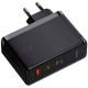 Мережевий зарядний пристрій із кабелем Baseus GaN5 Pro Digital Fast Charger 2C+U 160W Cluster Black (З високоякісним кабелем для зарядки та передачі даних C до C)