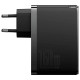 Мережевий зарядний пристрій із кабелем Baseus GaN5 Pro Digital Fast Charger 2C+U 160W Cluster Black (З високоякісним кабелем для зарядки та передачі даних C до C)