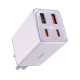 Мережевий зарядний пристрій Baseus GaN6 Pro Fast Charger 2C+2U 65 Вт ЄС Star Purple(У комплекті: міні-білий кабель Type-C до Type-C 100 Вт (20 В/5 А) 1 м Star Purple）