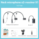 Мікрофон універсальний 318D, чорний LENSGO