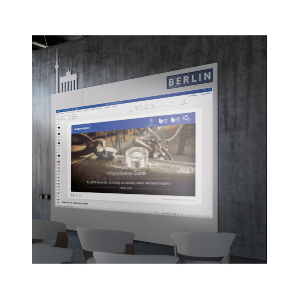Панель стеновая магнитно-проекционная 1180x1890 белая Magnetoplan Infinity Wall X Projection (1041401)