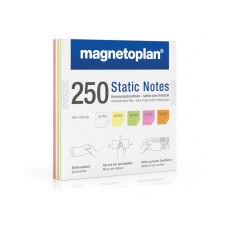 Карточки маркерные полимерные квадратные 100x100 разноцветные Magnetoplan Static Notes Assorted Set (11250110)