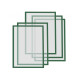 Рамки магнитные A4 зеленые Magnetofix Frame Green Set (1130305)