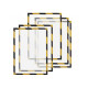 Рамки сигнальные магнитные A4 желто-черные Magnetofix Frame SAFETY Yellow/Black Set (1131442)