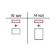 Рамки заголовков магнитные A5/A4 серые Magnetofix Frame TOPSIGN Gray Set (1131701)