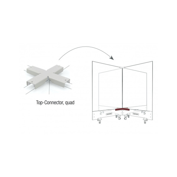 З'єднувальний кутовий лоток IW Magnetoplan Corner Tray RAL 1028 (114661028)