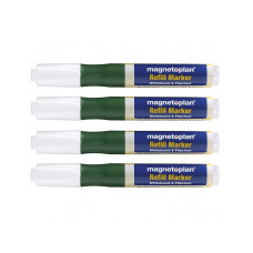 Маркеры универсальные заправляемые Magnetoplan Refillable Marker Green Set (1228505)