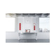 Доска стеклянная магнитно-маркерная 100x600 красная Magnetoplan Glassboard-Red (13400006)