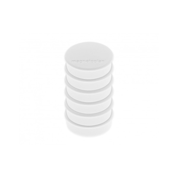 Магниты круглые 24/0.3 блистер белые Magnetoplan Discofix Hobby White Set (16645600)