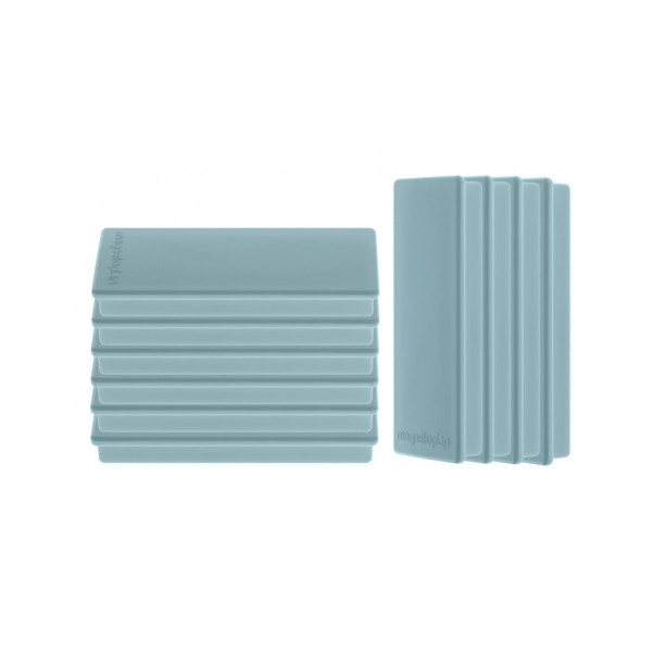 Магниты прямоугольные 55x22/1.3 голубые Magnetoplan Rechteck Light-Blue Set (1665103)