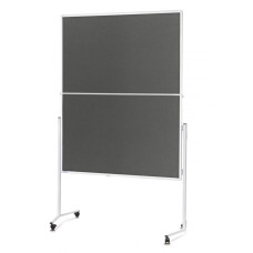 Доска модерационная мобильная складная 1200x1500 серая Magnetoplan Seminarboard Mobile Folding Felt-Gray (2111301)