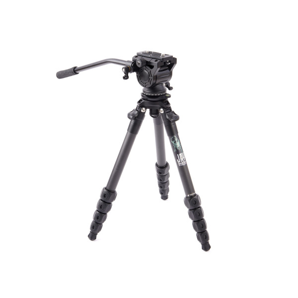 Штатив 3 LEGGED THING Legends Jay Matte Black Карбоновый, 5 секций, видео голова AirHead Cine Arca Matte Black и чехол в комплекте ( JAYKIT-ADARK )