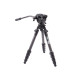 Штатив 3 LEGGED THING Legends Jay Matte Black Карбоновый, 5 секций, видео голова AirHead Cine Arca Matte Black и чехол в комплекте ( JAYKIT-ADARK )