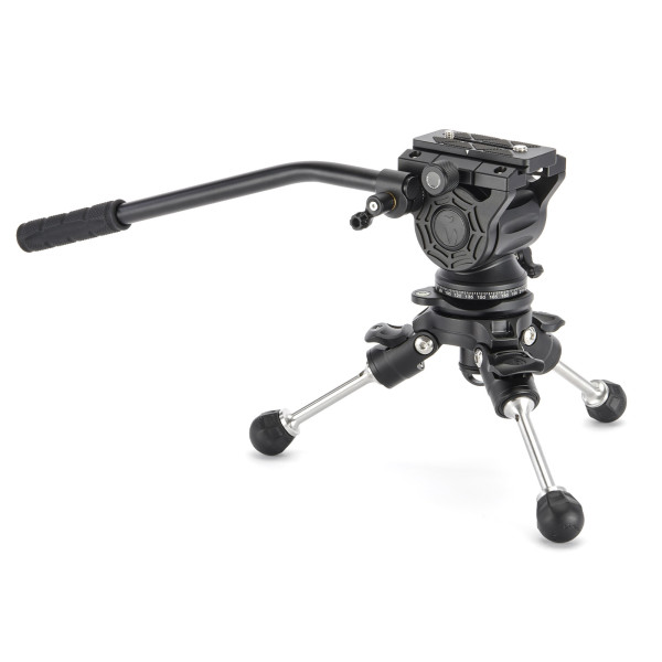 Штатив 3 LEGGED THING Legends Jay Matte Black Карбоновый, 5 секций, видео голова AirHead Cine Arca Matte Black и чехол в комплекте ( JAYKIT-ADARK )