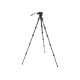 Штатив 3 LEGGED THING Legends Jay Matte Black Карбоновый, 5 секций, видео голова AirHead Cine Arca Matte Black и чехол в комплекте ( JAYKIT-ADARK )