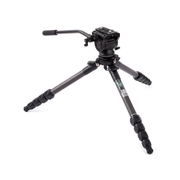Штатив 3 LEGGED THING Legends Jay Matte Black Карбоновый, 5 секций, видео голова AirHead Cine Arca Matte Black и чехол в комплекте ( JAYKIT-ADARK )