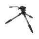 Штатив 3 LEGGED THING Legends Jay Matte Black Карбоновый, 5 секций, видео голова AirHead Cine Arca Matte Black и чехол в комплекте ( JAYKIT-ADARK )