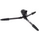 Штатив 3 LEGGED THING Legends Jay Matte Black Карбоновый, 5 секций, видео голова AirHead Cine Arca Matte Black и чехол в комплекте ( JAYKIT-ADARK )