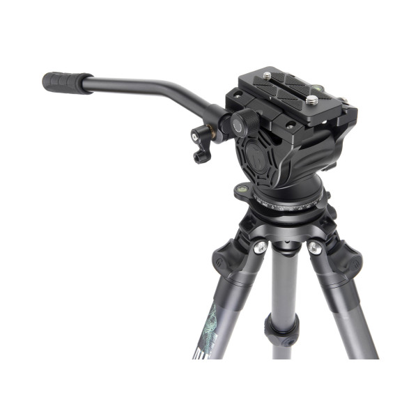 Штатив 3 LEGGED THING Legends Jay Matte Black Карбоновый, 5 секций, видео голова AirHead Cine Arca Matte Black и чехол в комплекте ( JAYKIT-ADARK )