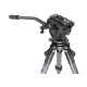 Штатив 3 LEGGED THING Legends Jay Matte Black Карбоновый, 5 секций, видео голова AirHead Cine Arca Matte Black и чехол в комплекте ( JAYKIT-ADARK )