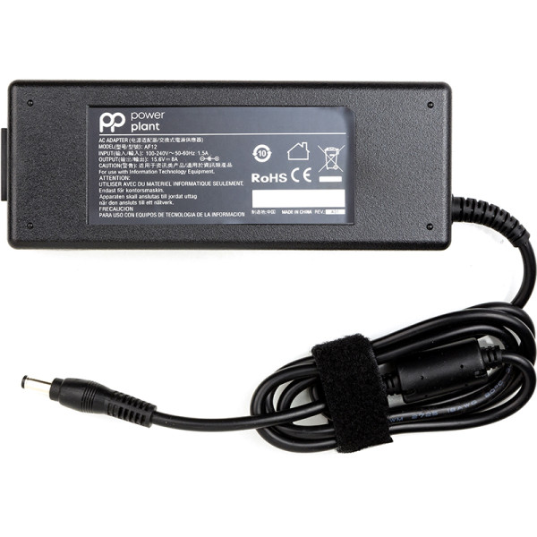 Блок живлення для ноутбуків PowerPlant PANASONIC 220В, 15,6В 125Вт 8А (5,5×2,5)
