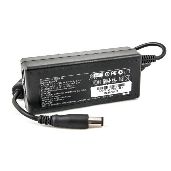 Блок питания для ноутбуков PowerPlant DELL 220V, 19.5V 65W 3.34A (7.4*5.0)