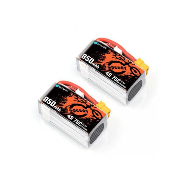 Акумулятори 850 мАч 4S 75C LiPo батарея BetaFPV (2 шт) XT30