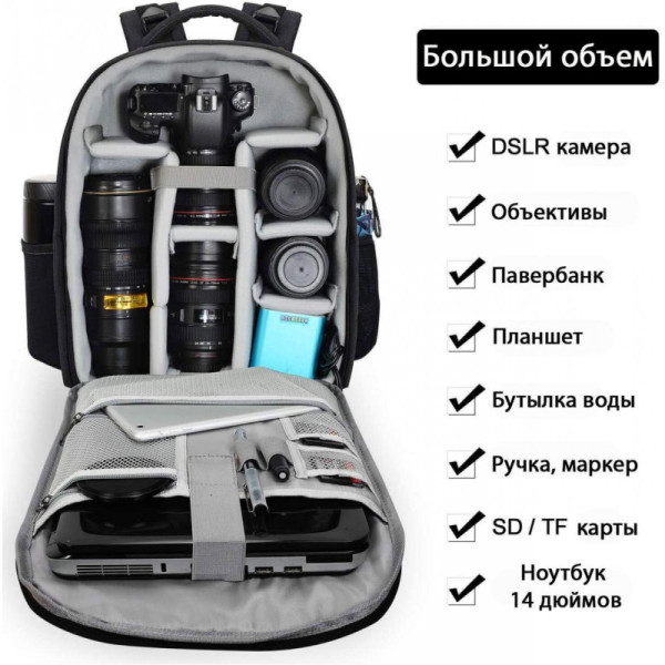 Рюкзак Caden D10B black