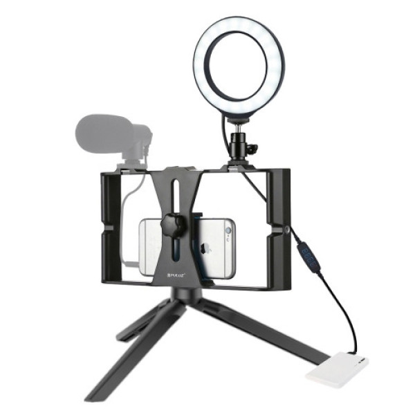 Ріг для телефону з кільцевою лампою Puluz PKT3026L