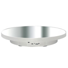 Поворотный стол для съемки 40см белый зеркальный USB/AAA Puluz TBD0606412202A