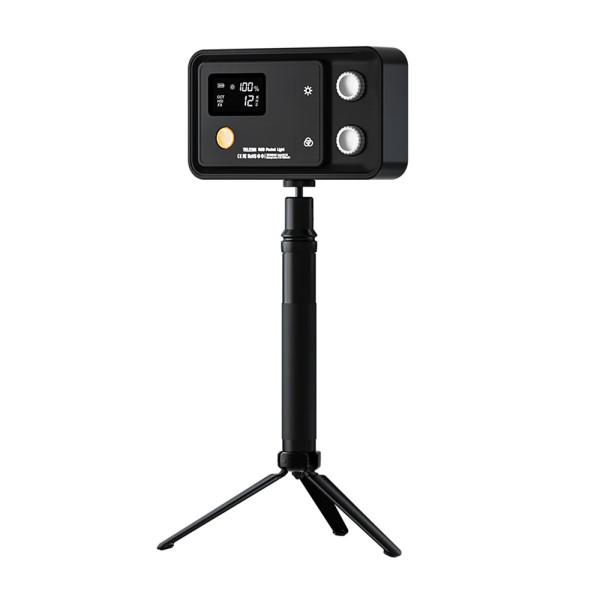 Відеосвітло RGB CRI 97+ 2500-8500К 12Вт Telesin TE-RGB-001