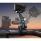 Крепление на трубу/руль DJI Action 5/4 Osmo 360 алюминиевое быстросъемное магнитное Telesin S3-HBM-14-TDJ