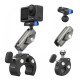 Крепление на трубу/руль DJI Action 5/4 Osmo 360 алюминиевое быстросъемное магнитное Telesin S3-HBM-14-TDJ