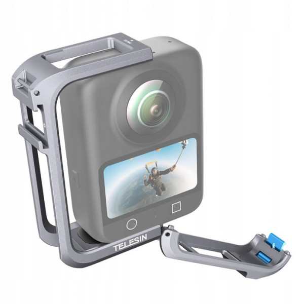 Рамка DJI Osmo 360 алюминиевая с защитой линзы Telesin S6-FMS-30-TDJ