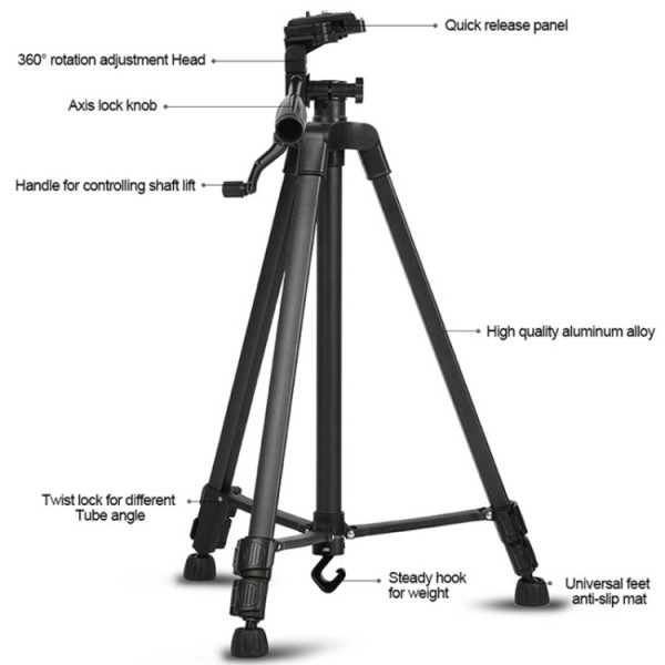 Штатив для смартфона AccPro 3388B Smart black