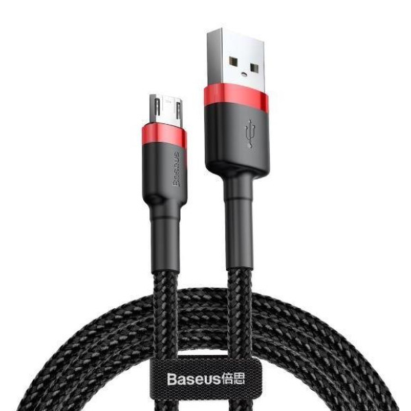 Кабель Baseus Cafule Cable USB для Micro USB 2,4 А, 1 м, червоний та чорний