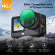 Светофильтр K&F Concept Black Diffusion 1/4 для DJI Osmo Action 6 с кинематографическим эффектом (KF12.0053)