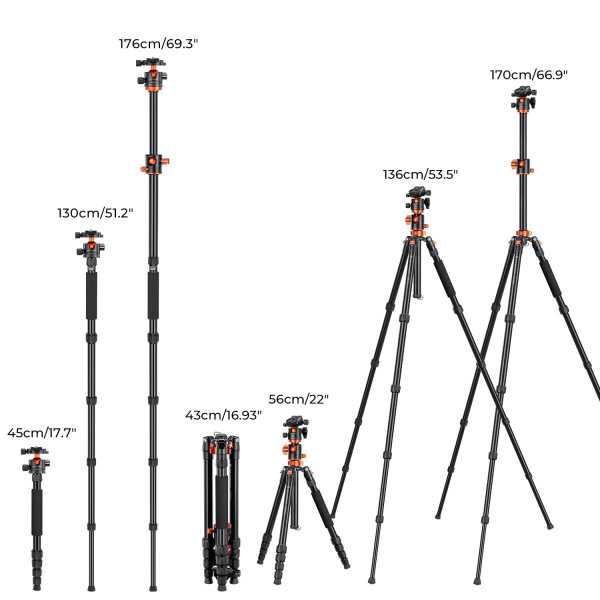 Штатив Фото Відео T255A4+BH-36L, max 16kg, h 170cm (KF09.085V3_)