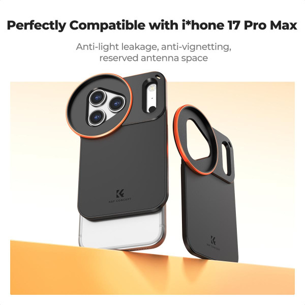 Магнітний адаптер фільтрів K&F Concept 58 мм, сумісний з iPhone 17 Pro Max і фільтрами 58 мм, без фільтра (KF15.0022)