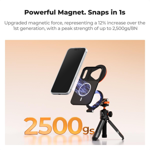 Магнітний адаптер фільтрів K&F Concept 58 мм, сумісний з iPhone 17 Pro Max і фільтрами 58 мм, без фільтра (KF15.0022)